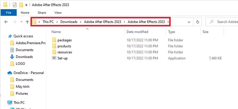 adobe after effects 2023 tai file cai dat tu muc download