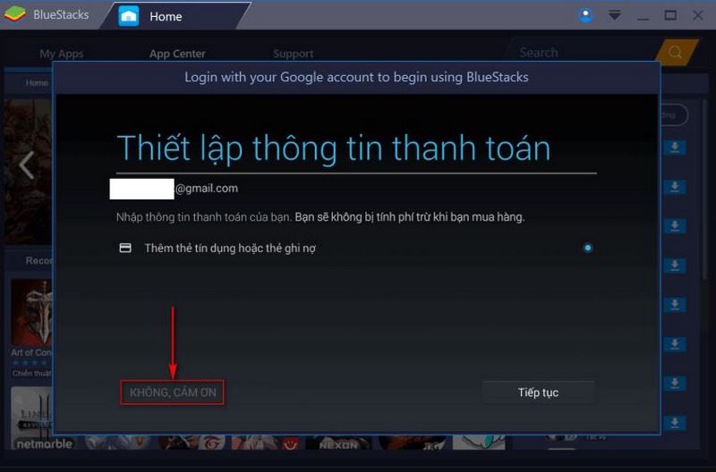 bluestacks 3 thanh toan