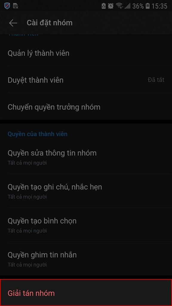 Chúng ta có thể giải tán nhóm dễ dàng với vài giây