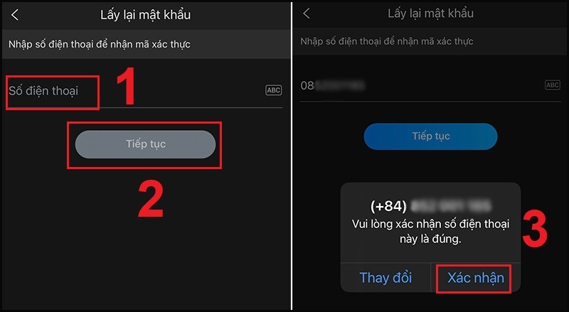 cach lay lai mat khau zalo xac nhan so dien thoai