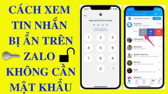 Cách xem tin nhắn ẩn trên zalo