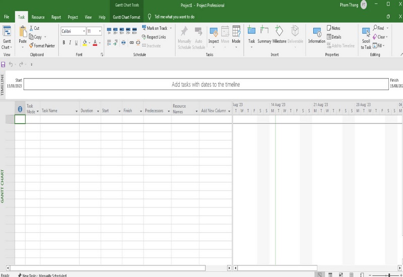 microsoft project 2019 san sang mo trinh duyet su dung