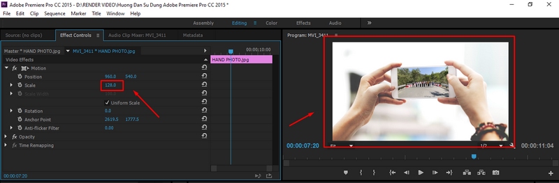 premiere pro cc 2015 giu phim scale to frame size