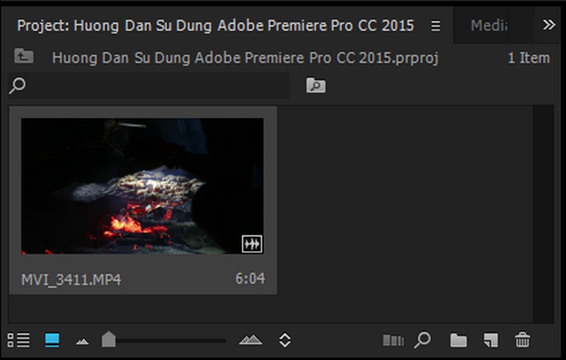 premiere pro cc 2015 xuat hien trong project