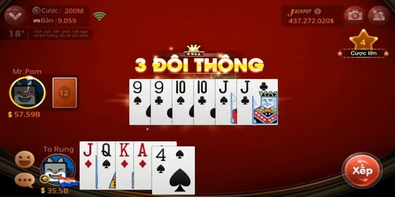 Quan sát bài của đối thủ là một kinh nghiệm hay trong game