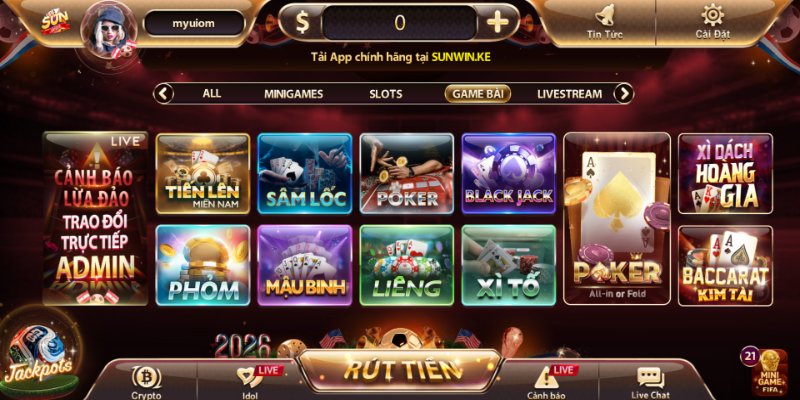 Game Bài Sunwin Tạo Dấu Ấn Nhờ Hệ Thống Bàn Cược Đa Dạng 3 Các bước tham gia sảnh bài trực tuyến dễ thao tác